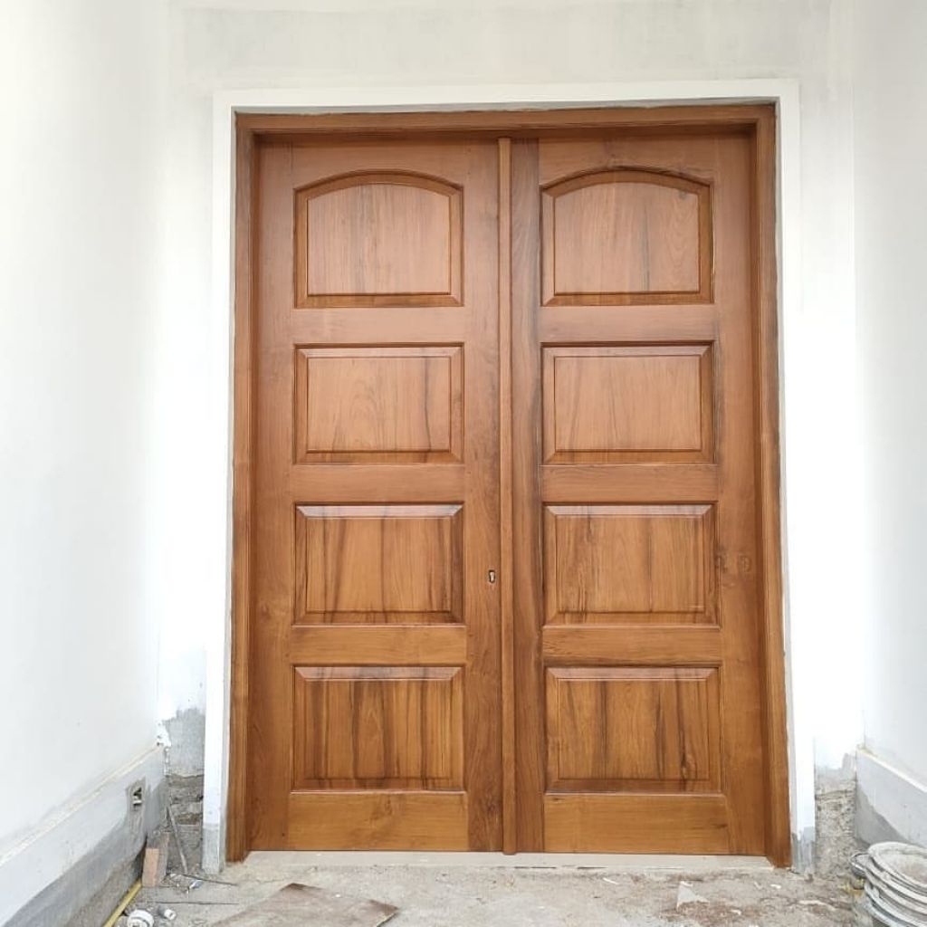 pintu kuputarung jati pintu rumah pintu jati solid pintu kusen jati