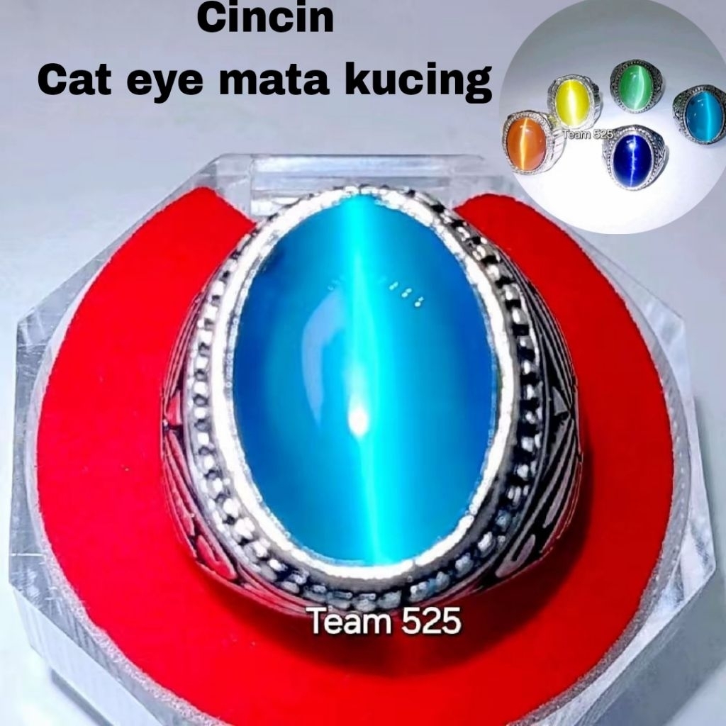 Cincin mata kucing - macam warna cat eye asli pria wanita - cincin batu akik murah