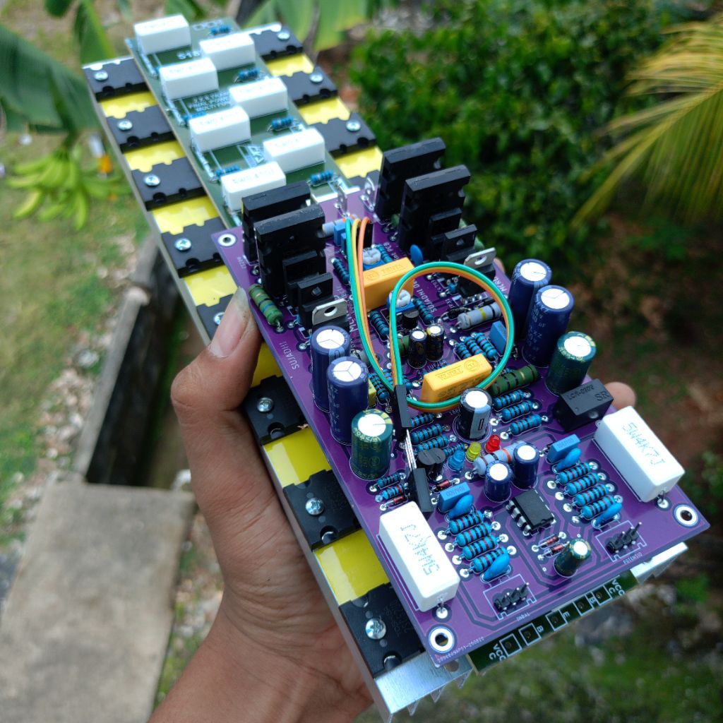 Kit Driver MCRD V3 modif Inbal limiter PCB dobel Siap Pakai 8 Set Transistor Final Toshiba 5200