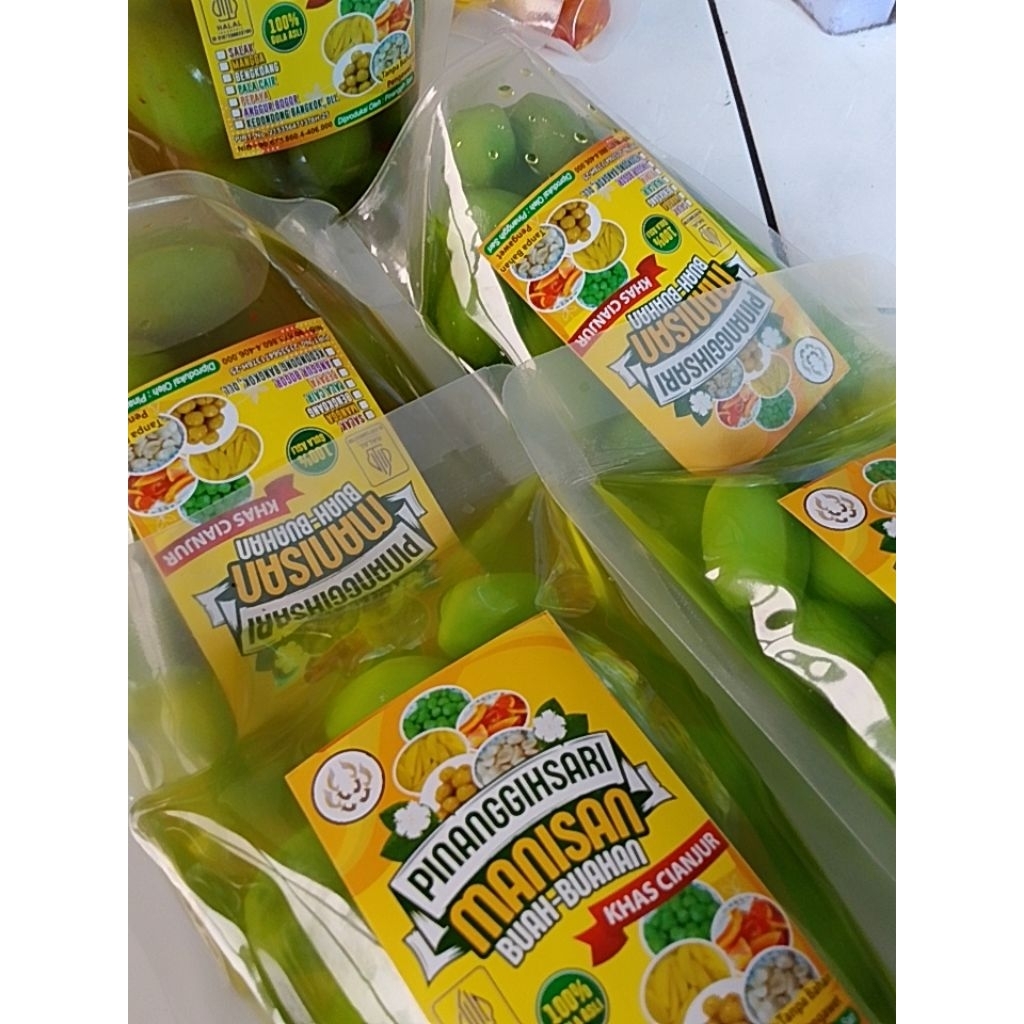 Manisan buah kedongdong bangkok tanpa biji pinanggih sari original&pedas asinan buah manisan buah kh