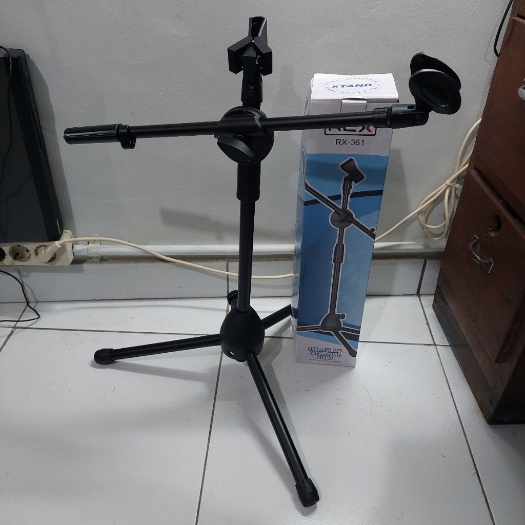 stand mic pendek RCX RX361 original stand microphone pendek