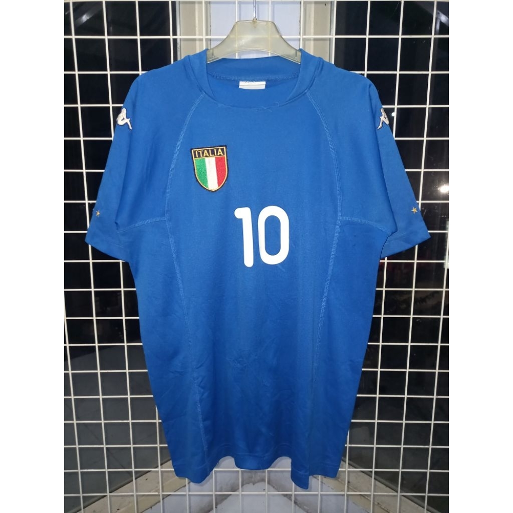 JERSEY RETRO/VINTAGE ITALIA HOME 2000/2003 NAMESET TOTTI 10