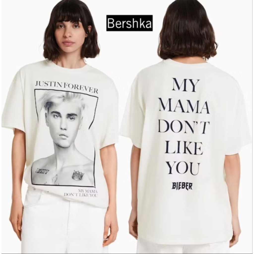 kaos bershka oversize// kaos bershka// kaos branded