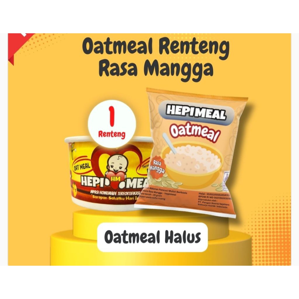 Oatmeal Bayi Rasa Mangga (1sachet)