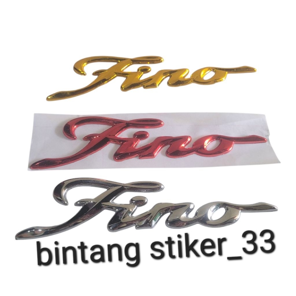 Emblem tulisan fino/emblem tulisan fino timbul/emblem fino/emblem yamaha fino