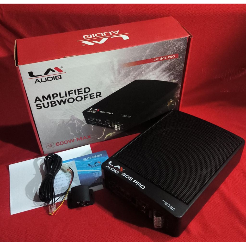 Subwoofer kolong active LM AUDIO 80S PRO 8inch | Audio mobil