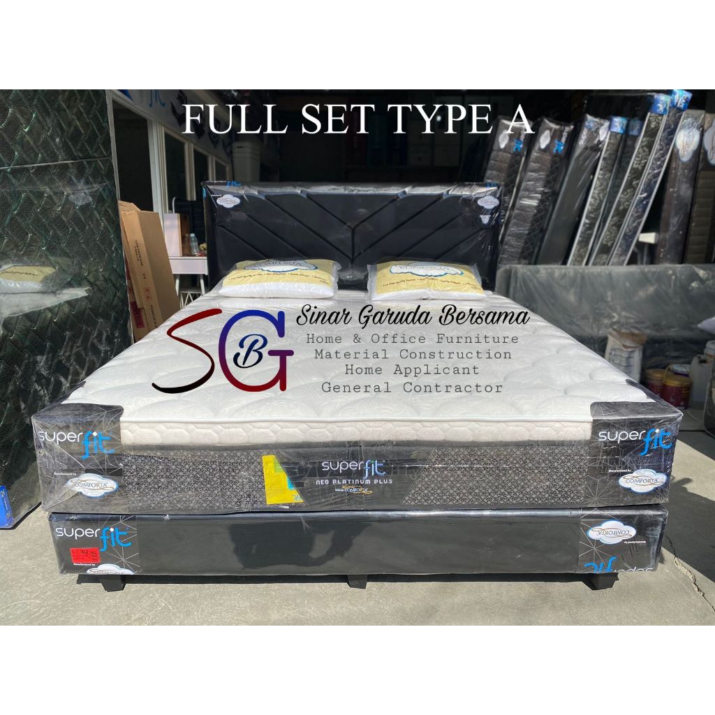 SPRING BED NEO PLATINUM PLUS TEBAL 33 CM / MATRAS TERBARU SUPERFIT BY COMFORTA