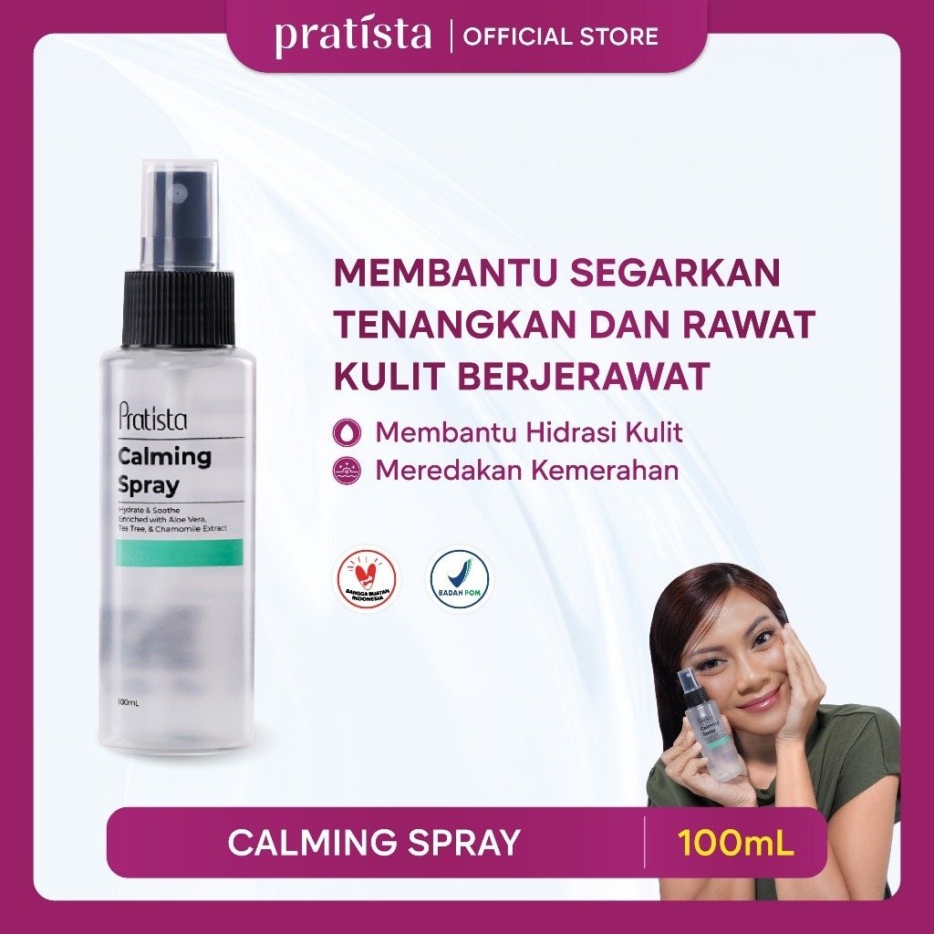 (ORIGINAL) Pratista Calming Spray 100ml - Face Mist Multifungsi Menenangkan & Menghidrasi Kulit