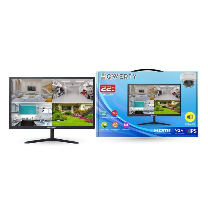 LED Monitor PC Power Up/Qwerty M 22.0" W2 VGA HDMI IPS With Speaker