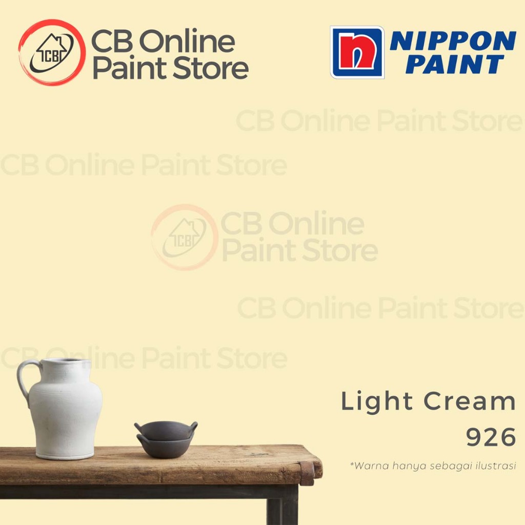 CAT TEMBOK NIPPON PAINT - LIGHT CREAM 926 - GALON