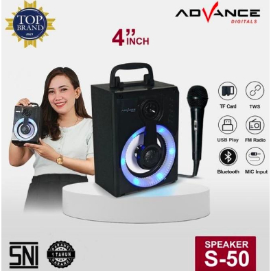 SPEAKER ADVANCE S-50 SPEAKER TUNGGAL 4 INCH