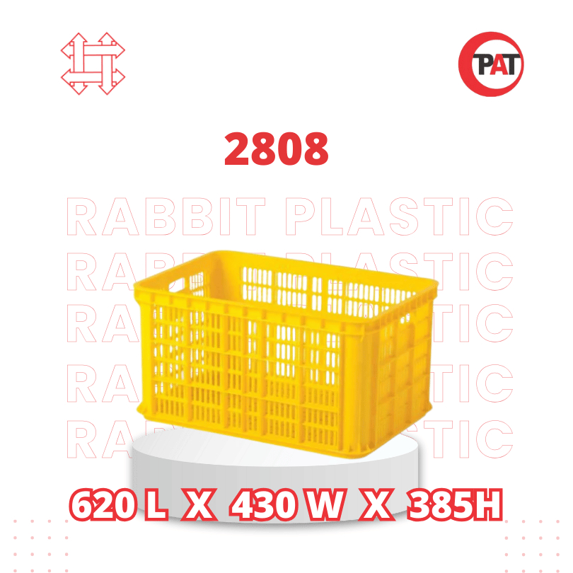 Rabbit Container Plastik Berlubang 2808