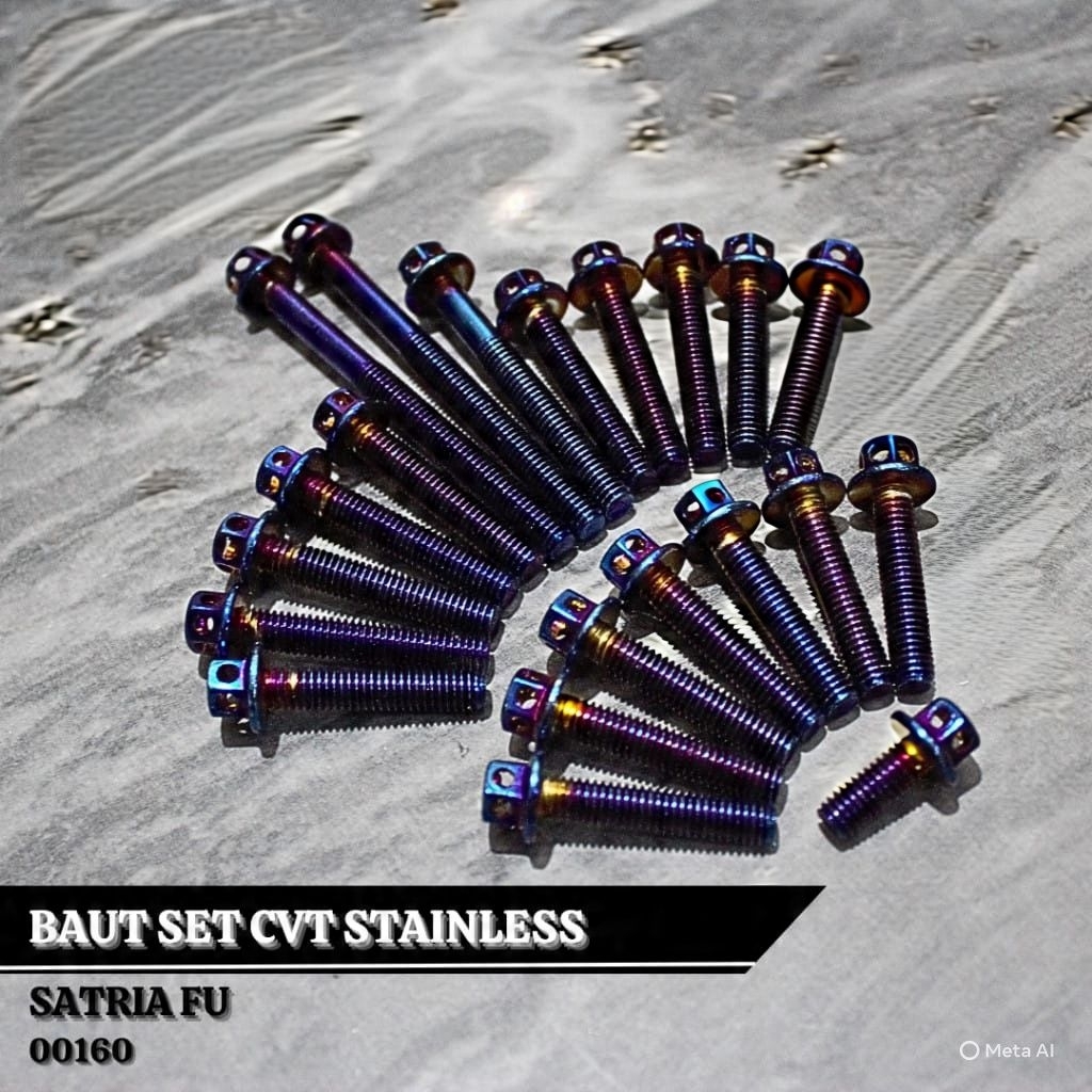 Baut Probolt CVT Set Satria Fu Karbu Satria Fi Original Probolt Stainless Steel Baut Body CVT Set As