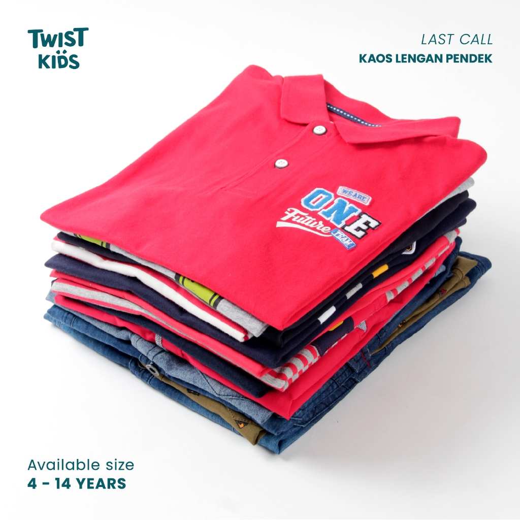 Twist Kids - LAST CALL Kaos Lengan Pendek dan Polo Anak Laki-Laki