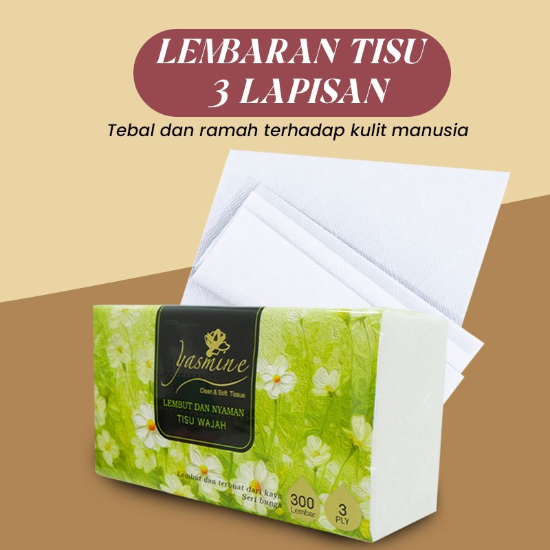 [Tautan khusus untuk hadiah, mohon jangan dibeli]Yasmine 1PACK 300 helai 3 ply harga promo murah gra