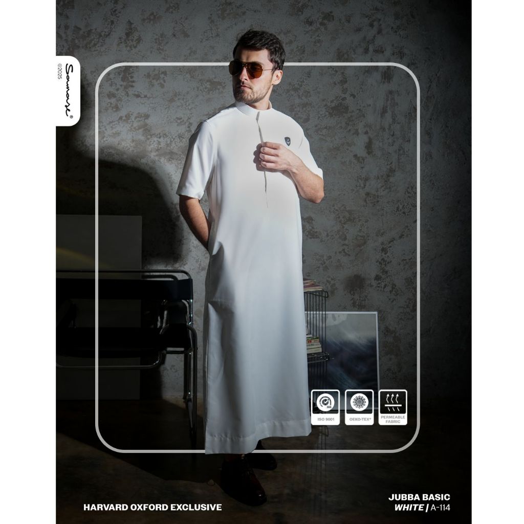 SAMASE Jubba Basic A114 Jubah Pria Dewasa Lengan Pendek