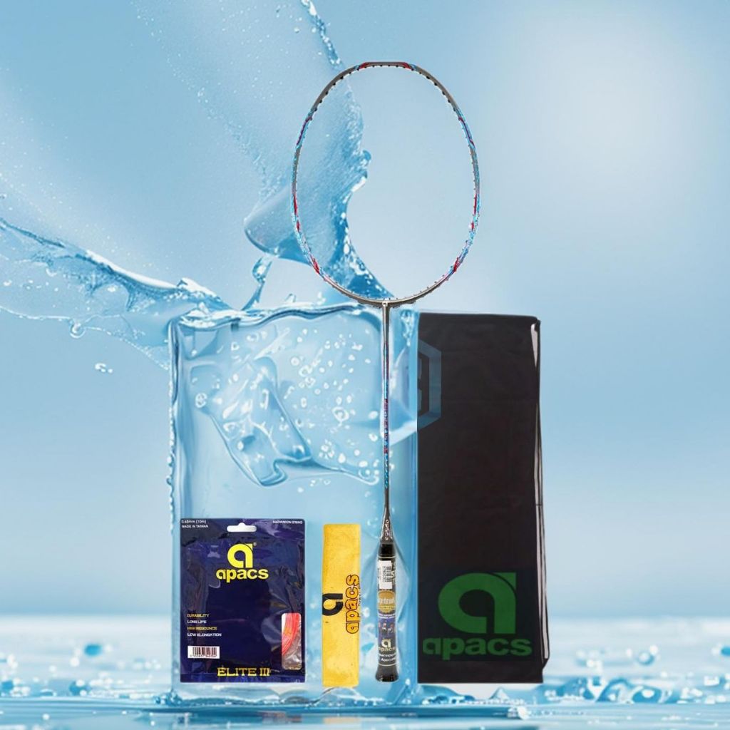 Raket Badminton Apacs Feather Weight 65 Bonus Komplit Apacs Feather Weight 65