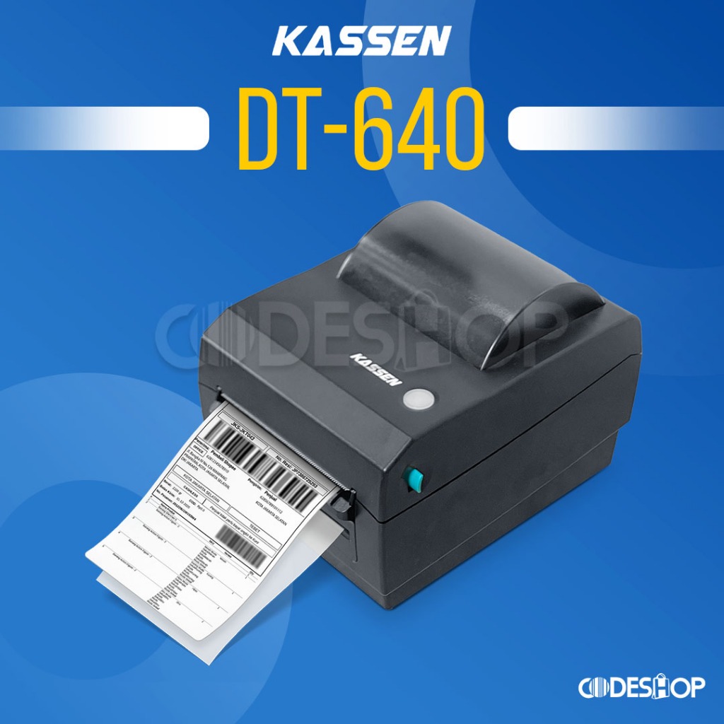 Kassen DT640 Printer Barcode Cetak Label Resi