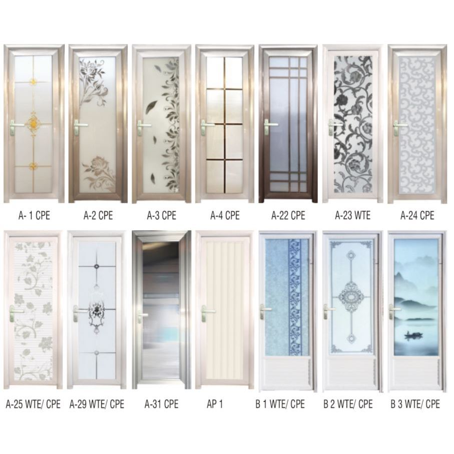 Pintu Aluminium Kaca Kamar Mandi Weatherpro Bahan Tebal kualitas Import