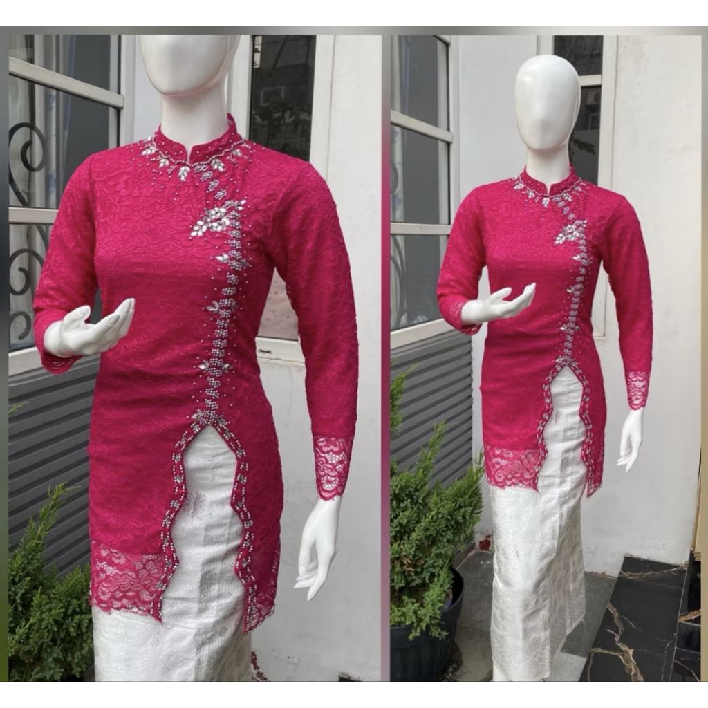 Stelan Kebaya Jessica Payet//Stelan Kebaya Janggan // Kebaya Rok Songket// Stelan Janggan