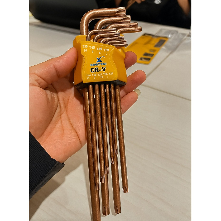 KUNCI L SET PANJANG S2 KUNCI L BAJA EXTRA LONG HEX TORX KUNCI L SEGI 6 BINTANG MILIMETER INCI MURAH