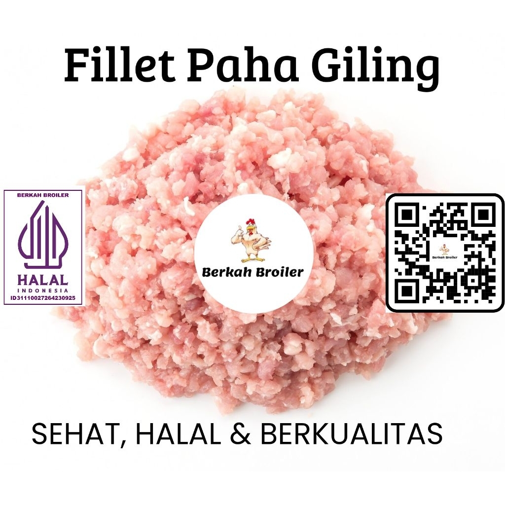 Fillet Paha Ayam Giling / Boneless Paha Ayam Giling 1kg