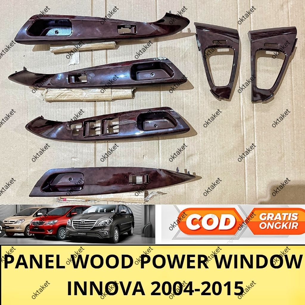 panel wood power window Innova lama Grand 2004 2010 2012 2013 2014 2015 model Ganti
