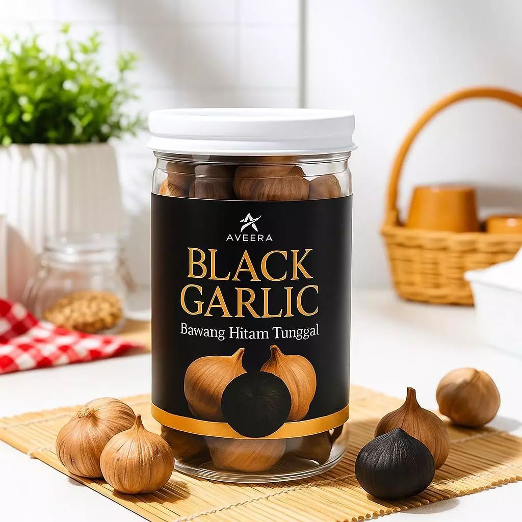 

Aveera Black Garlic Bawang Hitam Tunggal Membantu Menurunkan Kadar Kolesterol Alami Original