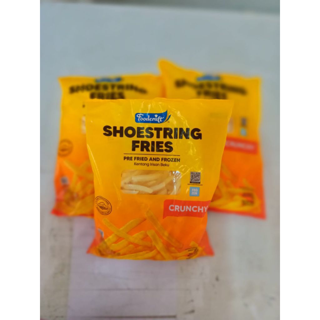 Foodcraft Kentang frozen 1kg/Shoestring/Crinkle cut