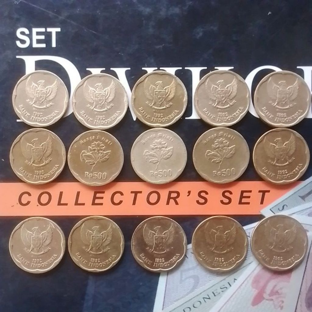 UANG KUNO ASLI KOIN 500 RUPIAH MELATI TAHUN 1992