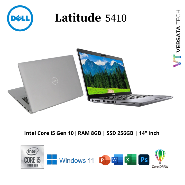 Laptop Dell Latitude 5410 Core i5 Gen 10 RAM 16GB SSD 1TB 14" inch
