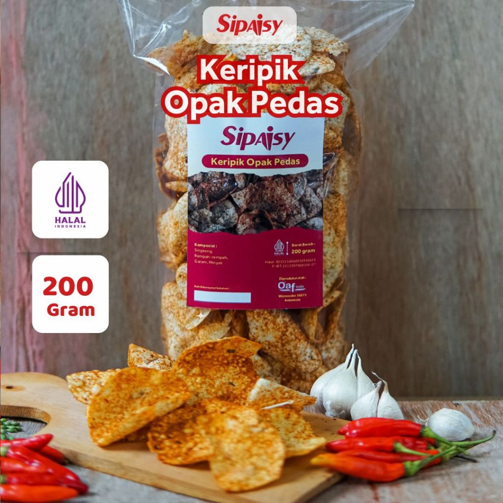 Sipaisy Keripik Opak Singkong Pedas Khas Wonosobo