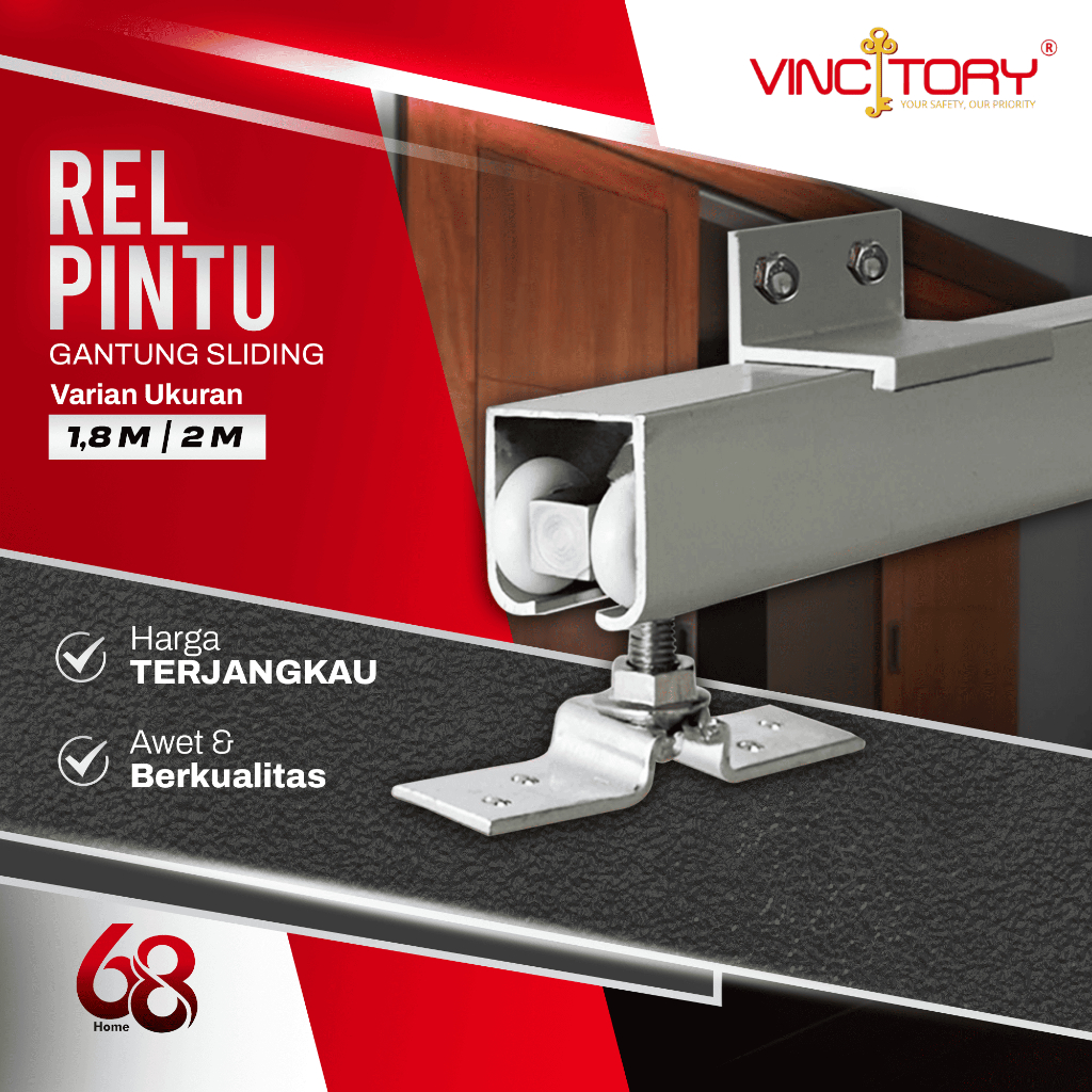 Vincitory Rel Pintu Kayu Gantung / Rel Pintu Geser | 471