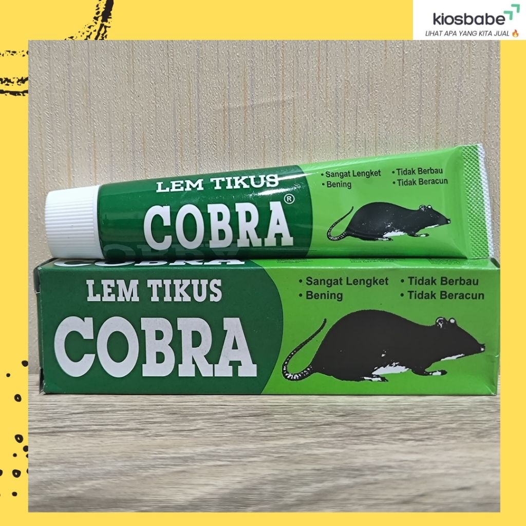 COBRA - 35 gram - Lem Perangkap untuk Menangkap Tangkap Tikus Tube Odol Tidak Beracun