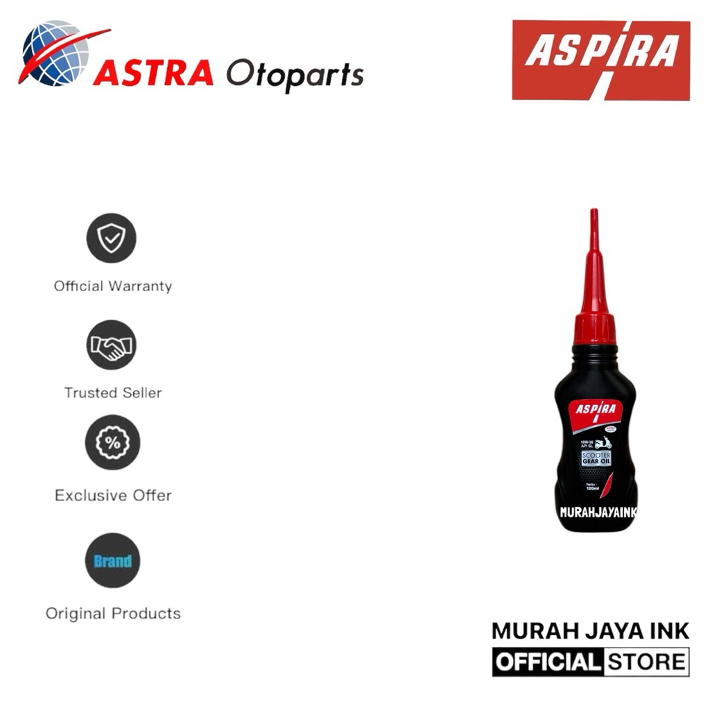 Oli Gardan Motor Matic / Oli Gear Motor ASPIRA YAMAHA MIO LEXI NMAX FINO X-RIDE AEROX 120ML ORIGINAL