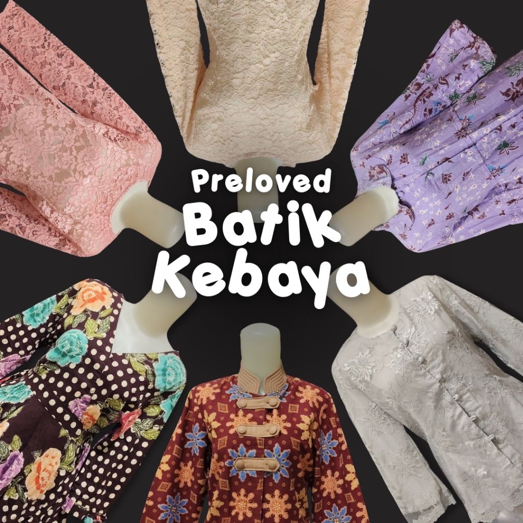 Preloved ‼️ Atasan Baju Rok Kebaya Batik Wanita Kerja