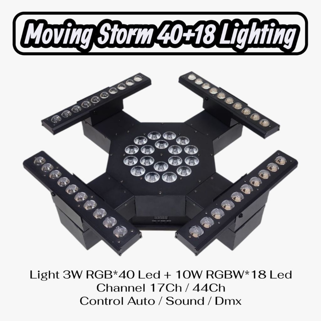 Moving Lighting STORM 40+18 Led Lampu Panggung