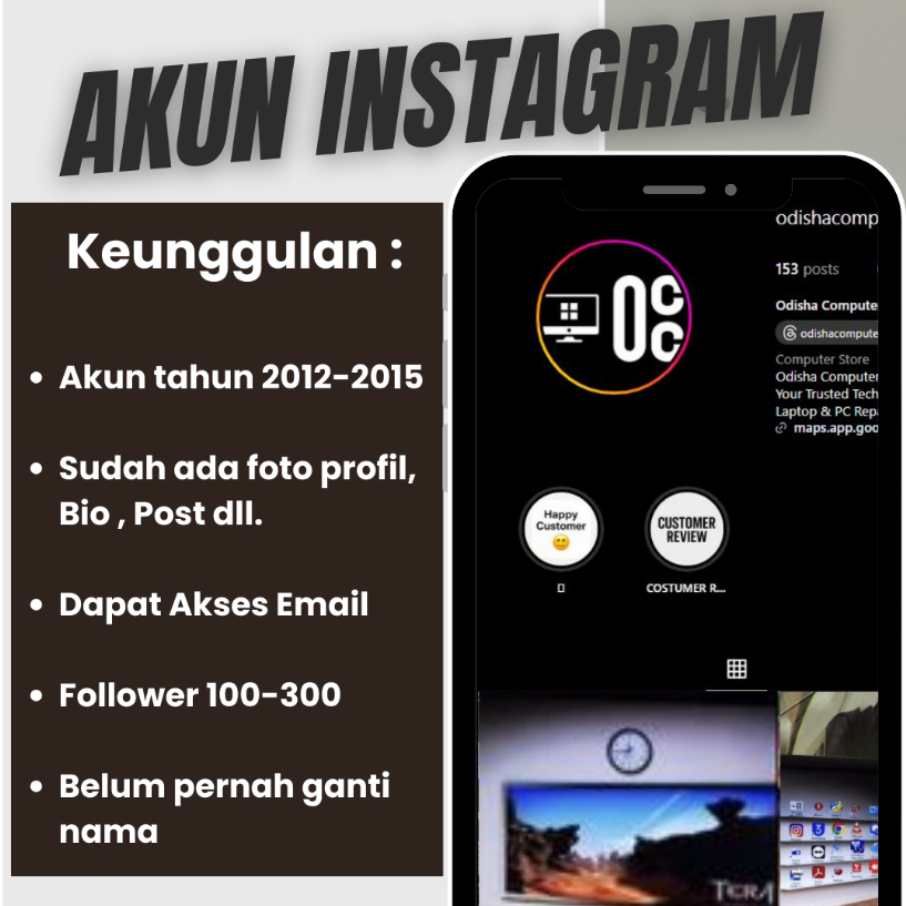 AKUN IG TUA - BELI 5 AKUN GRATIS 1 AKUN