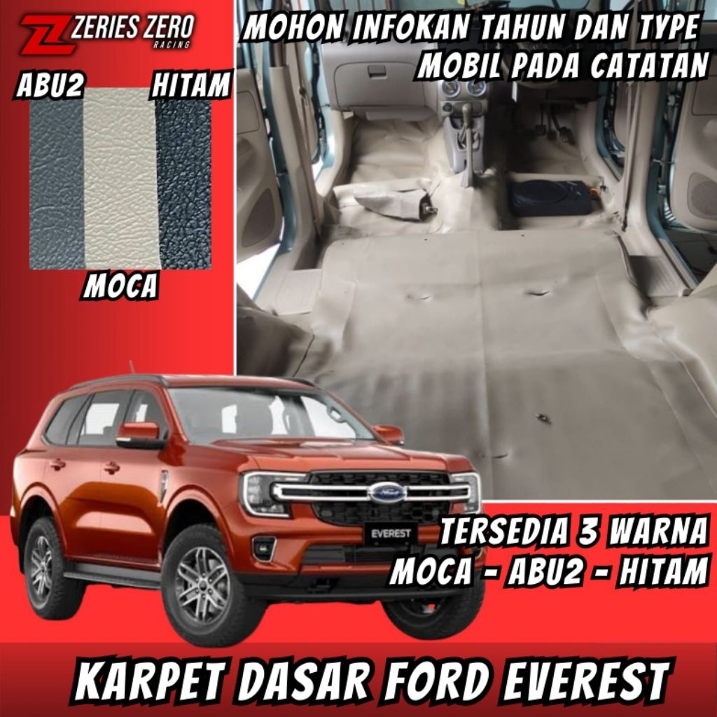 Karpet Dasar Peredam Lantai Mobil Ford Everest