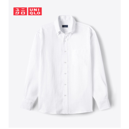 Kemeja Putih Uniqlo Kemeja Premium Kemeja Pria Lengan Panjang