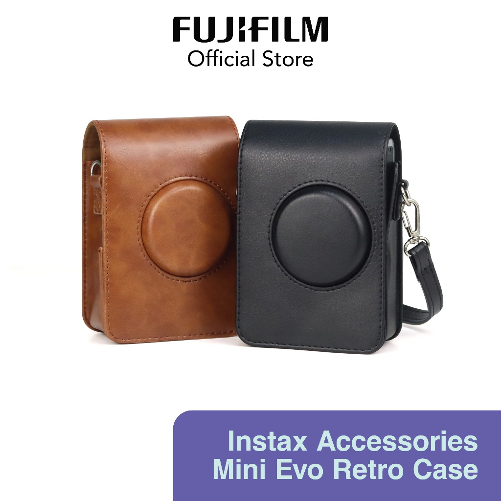 8wertilan - leather case fujifilm instax mini evo pu - sarung kamera polaroid