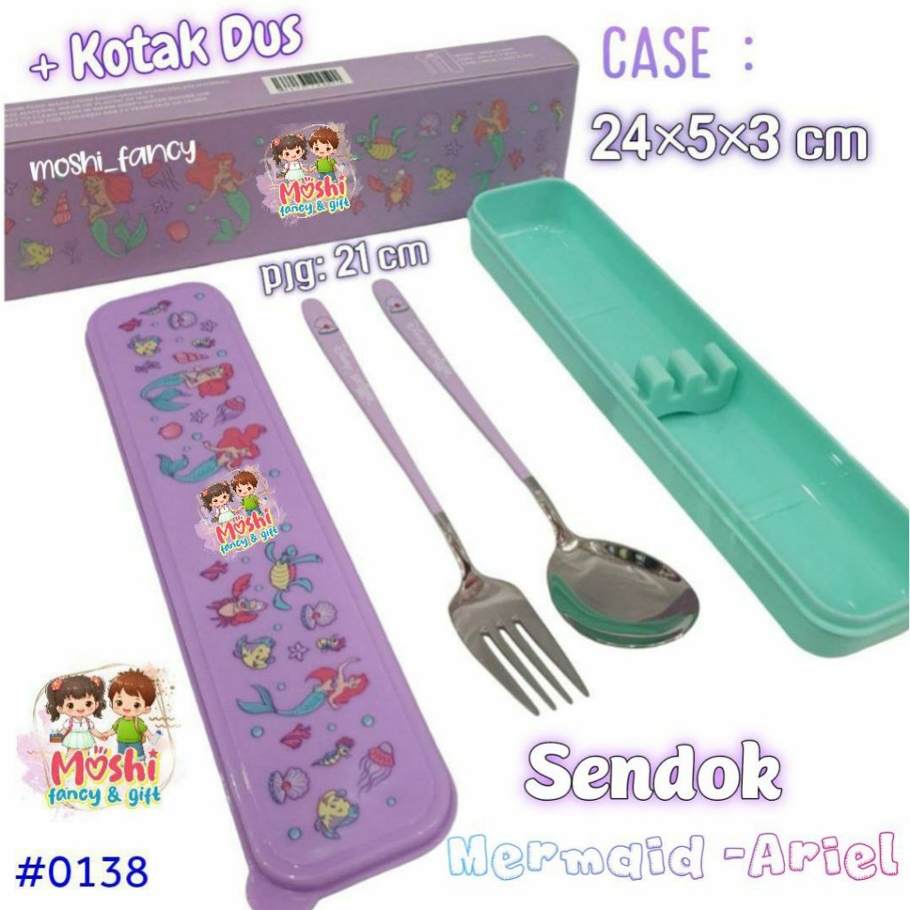 Sendok Stainless  Ariel Mermaid / Sendok Garpu Stainless Ariel Mermaid