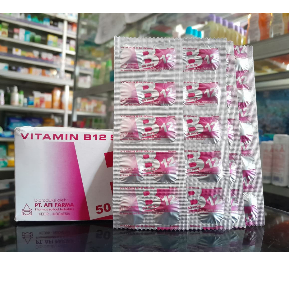 VITAMIN B12 AFI 1 STRIP @10 tablet - vitamin b 12 afi per strip