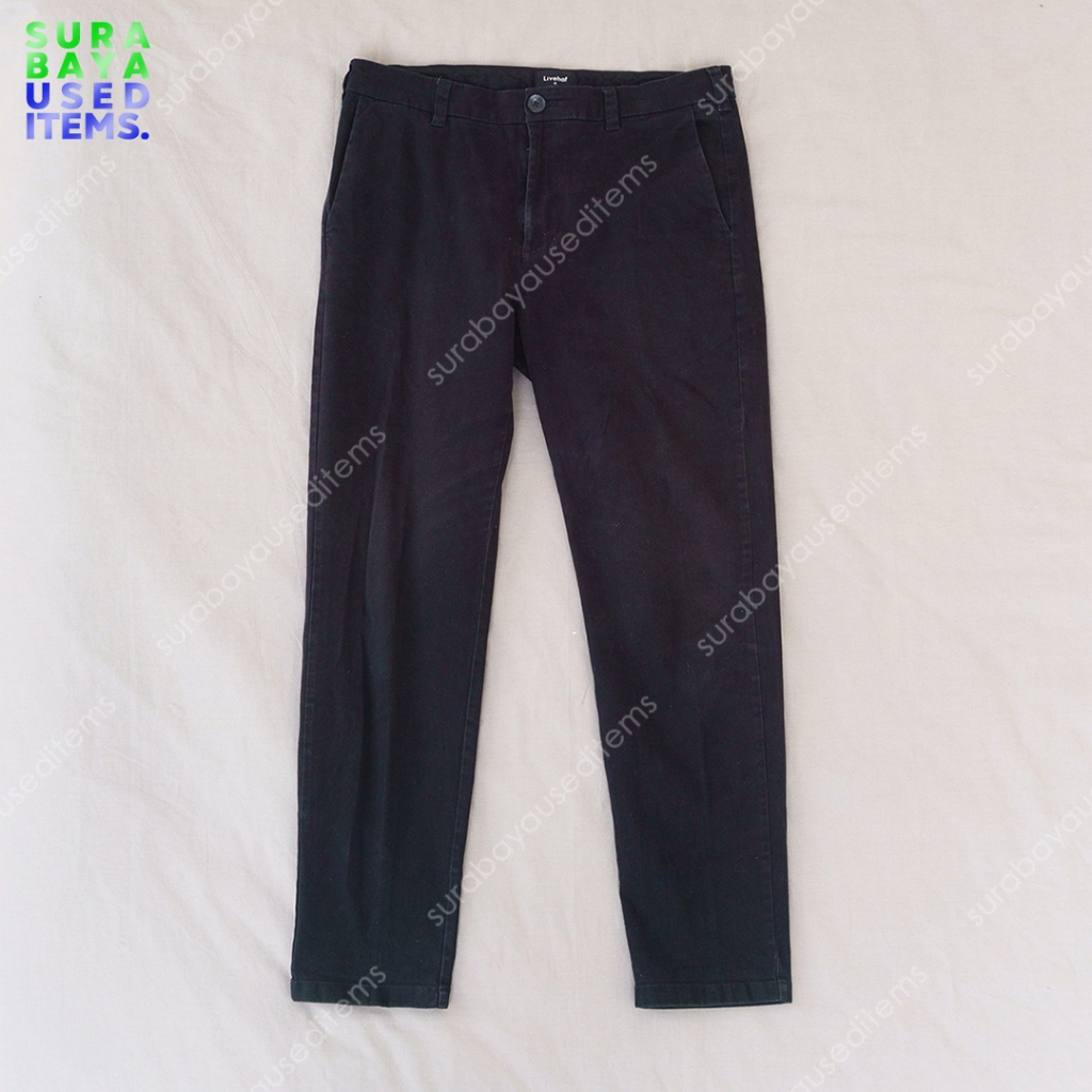 Livehaf Celana Panjang Chino Hitam M