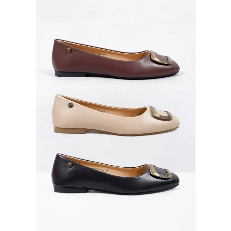 Triset Sepatu Wanita Flat / Triset Sepatu Wanita Bellerina / Pentopel