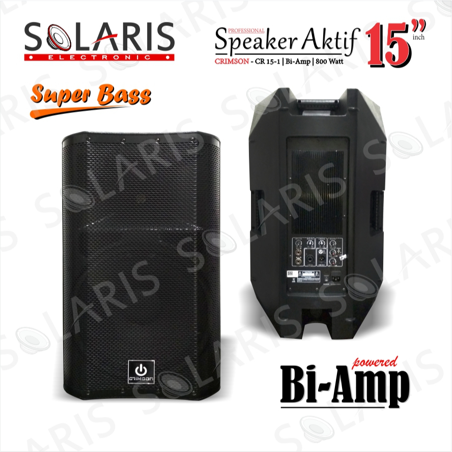 SPEAKER AKTIF 15 Inch CRIMSON CR 15-1 BI-AMP PROFESSIONAL LOUDSPEAKER SYSTEM