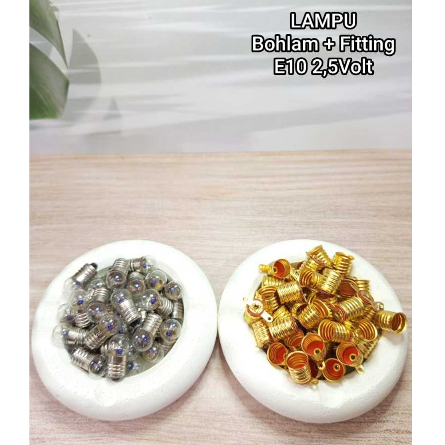 BOHLAM SENTER JADUL E10 | Dop Senter 2,5V | Lampu Senter Edukasi Elektronika | Praktek & DIY Elektro