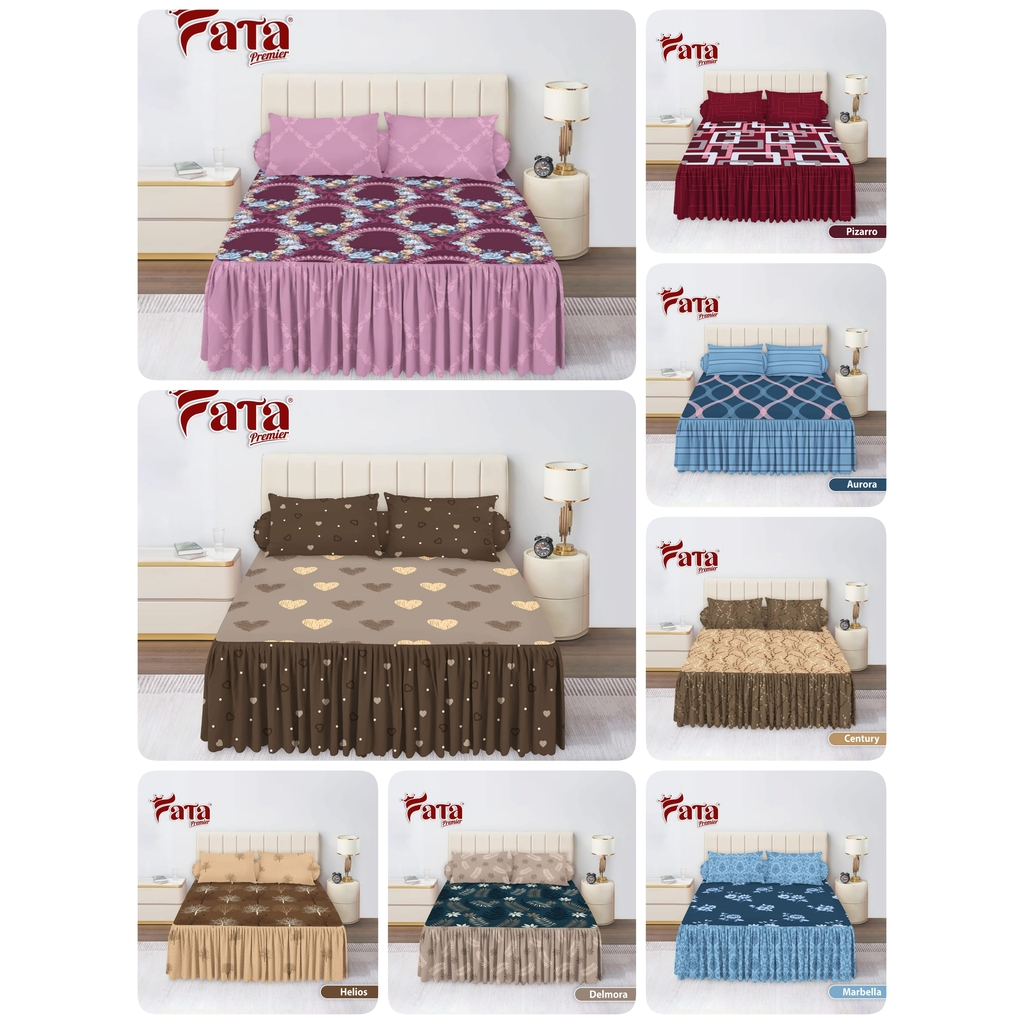 FATA - Sprei Rumbai Queen Ukuran 160x200 t.30 cm Microtek Disperse