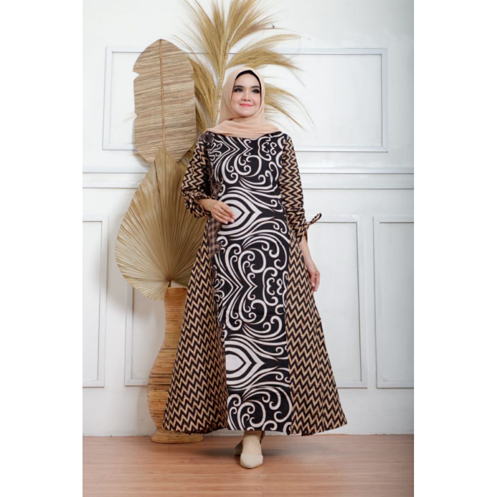 Gamis katun batik solo