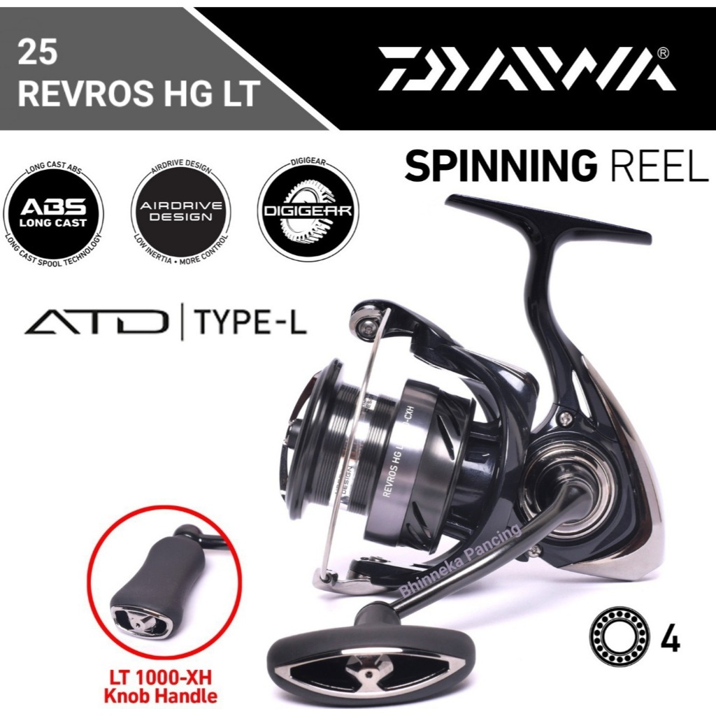 Reel DAIWA REVROS HG LT 2025 (POWER HANDLE)